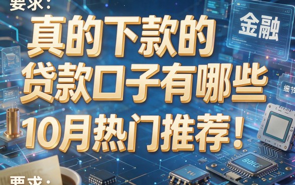 真的下款的贷款口子有哪些10月热门推荐!本篇为您详细解析!