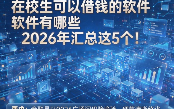 在校生可以借钱的软件有哪些2026年汇总这5个!本篇为您详细解析!