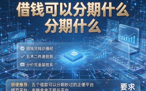 借钱可以分期什么，顺便推荐五个借款可以分期秒过的正规平台