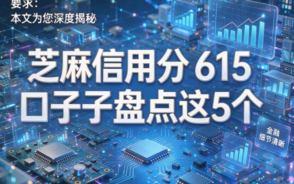 芝麻信用分615口子子盘点这5个,本文为您深度揭秘!