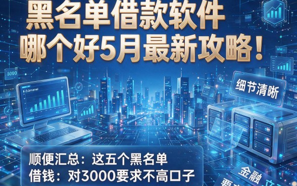 黑名单借款软件哪个好5月最新攻略!顺便汇总这五个黑名单借钱对3000要求不高口子