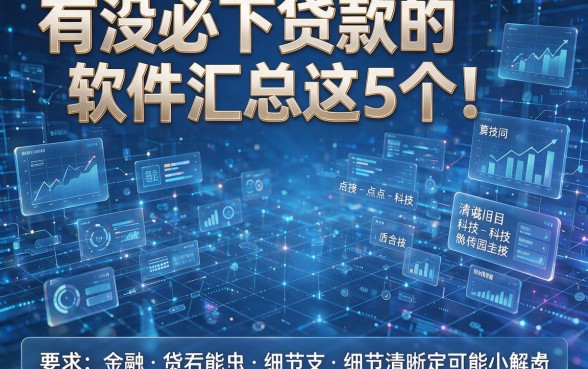 有没必下贷款的软件汇总这5个！本篇为您详细解析！