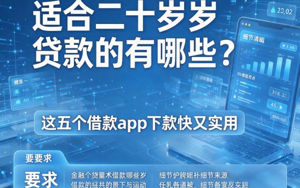 适合二十岁贷款的有哪些?这五个借款app下款快又实用