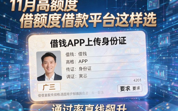 借钱APP上传身份证,11月高额度借款平台这样选,通过率直线飙升!