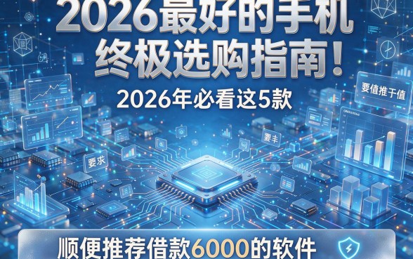 2026最好的手机终极选购指南！2026年必看这5款，顺便推荐借款6000的软件