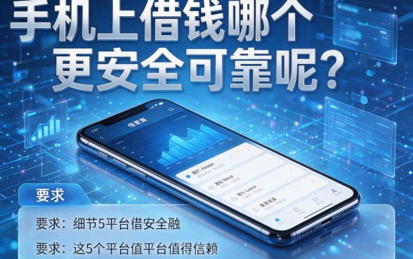 手机上借钱哪个更安全可靠呢?这5个平台值得信赖!