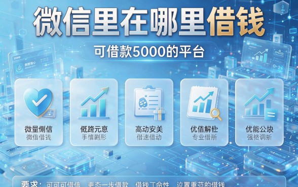 微信里在哪里借钱,全面解析五个可借款5000的平台