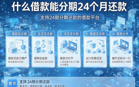 什么借款能分期24个月还款,为您分析5个支持24期分期还款的借款平台