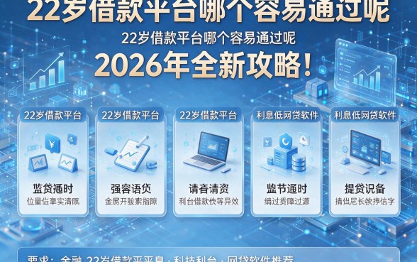 22岁借款平台哪个容易通过呢2026年全新攻略!深度对比这五个22岁借款平台哪个容易通过呢的利息低网贷软件推荐