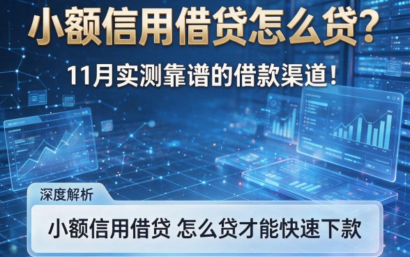 小额信用借贷怎么贷?11月实测靠谱的借款渠道!深度解析小额信用借贷怎么贷才能快速下款
