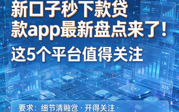 新口子秒下款贷款app最新盘点来了!这5个平台值得关注!