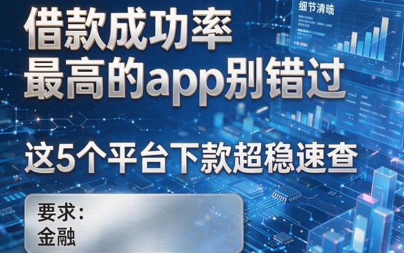 借款成功率最高的app别错过，这5个平台下款超稳速查