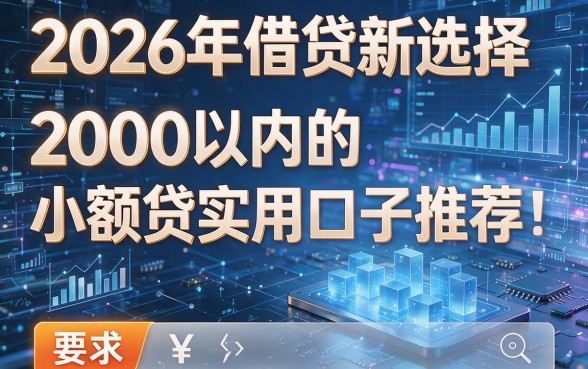 2026年借贷新选择:2000以内的小额贷实用口子推荐