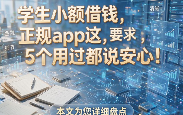 学生小额借钱正规app这5个用过都说安心！本文为您详细盘点！