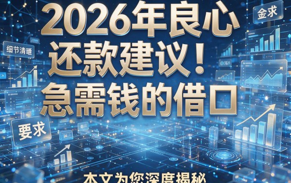 2026年良心还款建议！急需钱的借口，本文为您深度揭秘！