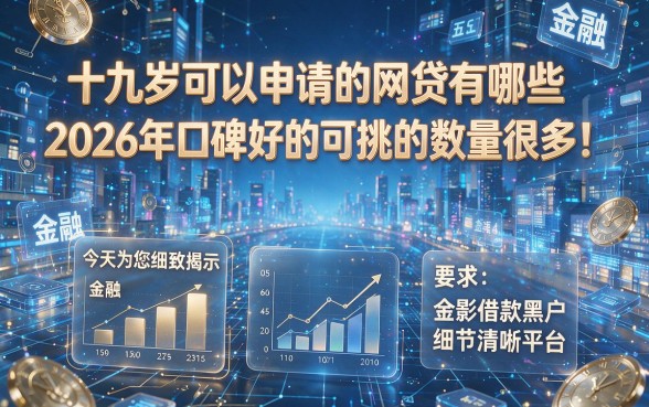 十九岁可以申请的网贷有哪些2026年口碑好的可挑的数量很多!今天为您细致揭示这五个黑户借款平台!