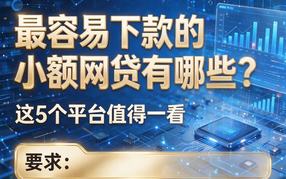 最容易下款的小额网贷有哪些？这5个平台值得一看！