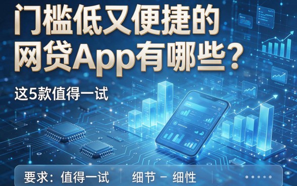 门槛低又便捷的网贷App有哪些？这5款值得一试！