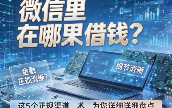 微信里在哪里借钱?这5个正规渠道为您详细盘点!