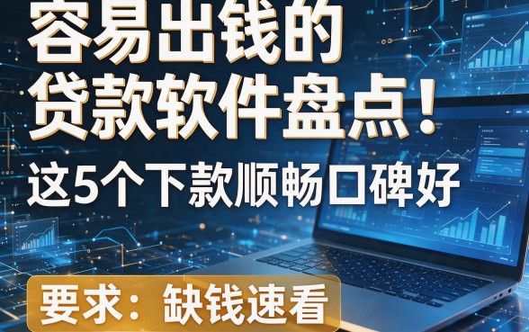 容易出钱的贷款软件盘点!这5个下款顺畅口碑好,缺钱速看