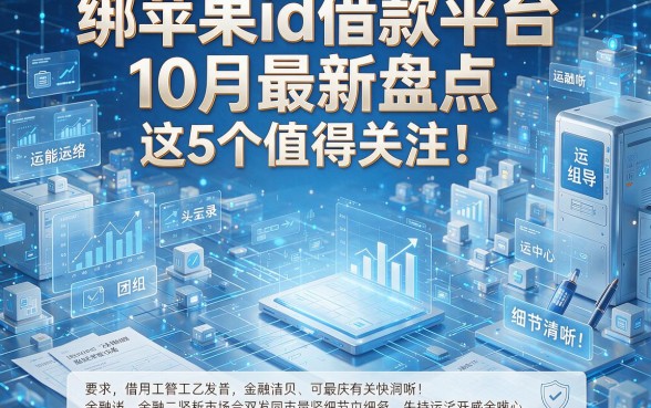 绑苹果id借款平台10月最新盘点,这5个值得关注!本篇详细解读!