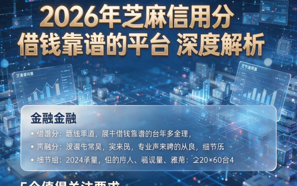 2026年芝麻信用分借钱靠谱的平台深度解析,这5个值得关注!
