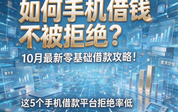 如何手机借钱不被拒绝?10月最新零基础借款攻略!这5个手机借款平台拒绝率低
