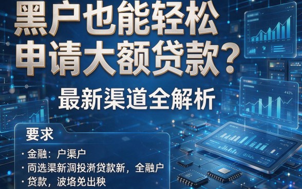 黑户也能轻松申请大额贷款？最新渠道全解析！