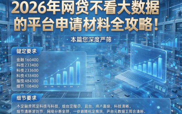 2026年网贷不看大数据的平台申请材料全攻略！本篇为您深度严筛！