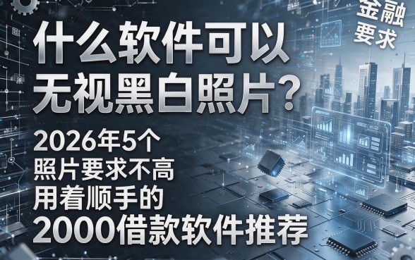 什么软件可以无视黑白照片?2026年5个对黑白照片要求不高、用着顺手的2000借款软件推荐