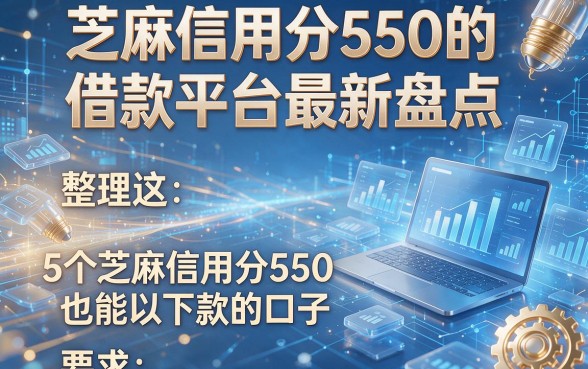 芝麻信用分550的借款平台最新盘点,整理这5个芝麻信用分550也能下款的口子