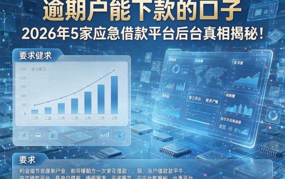 逾期户能下款的口子:2026年5家应急借款平台后台真相揭秘!