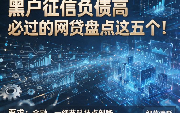 黑户征信负债高必过的网贷盘点这五个！本文为您详细剖析！