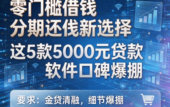 零门槛借钱分期还款新选择,这5款5000元贷款软件口碑爆棚