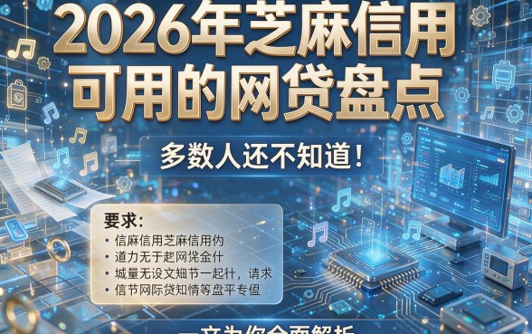 2026年芝麻信用可用的网贷盘点，多数人还不知道！一文为你全面解析！