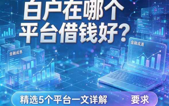 白户在哪个平台借钱好?精选5个平台一文详解!
