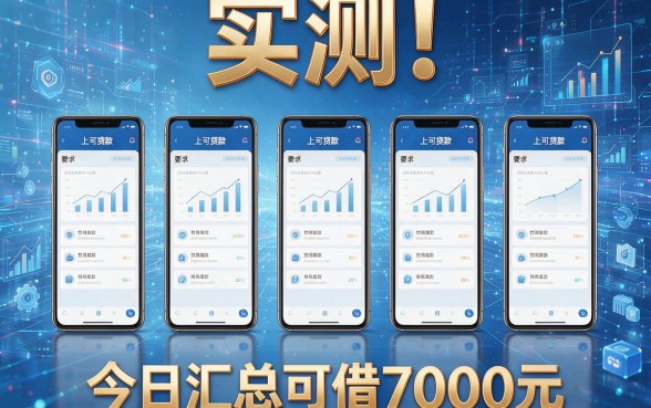 实测！这五个手机上可贷款的平台，今日汇总可借7000元