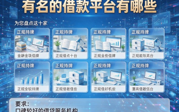 有名的借款平台有哪些,为您盘点这十家正规持牌且口碑较好的借贷服务机构