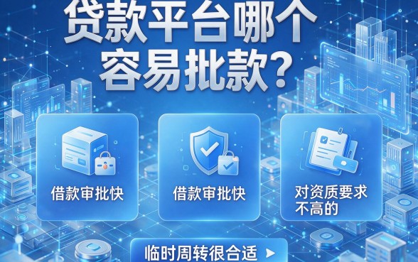 贷款平台哪个容易批款?分享这五个借款审批快、对资质要求不高的app,临时周转很合适