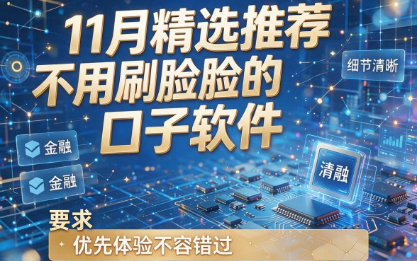 11月精选推荐不用刷脸的口子软件,优先体验不容错过!