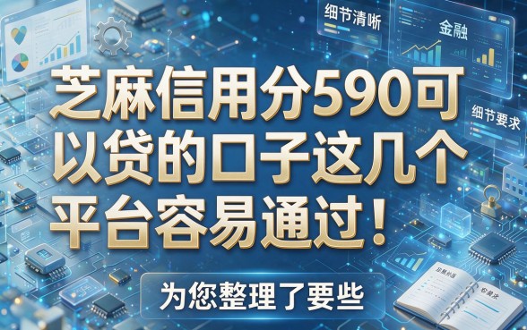 芝麻信用分590可以贷的口子这几个平台容易通过!为您整理了这些!