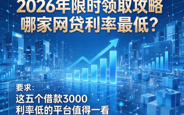 2026年限时领取攻略:哪家网贷利率最低?这五个借款3000利率低的平台值得一看