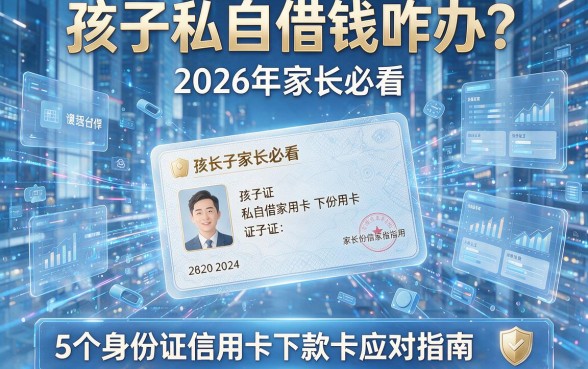 孩子私自借钱咋办？2026年家长必看：5个身份证信用卡下款卡应对指南