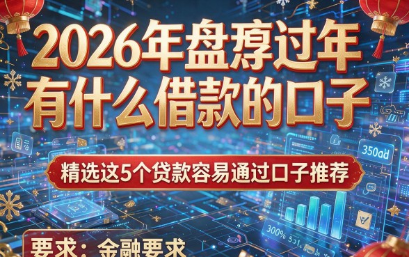 2026年盘点过年有什么借款的口子,精选这5个贷款容易通过口子推荐