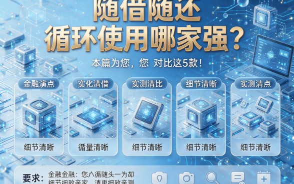随借随还循环使用哪家强?实测对比这5款!本篇为您细致亲测!