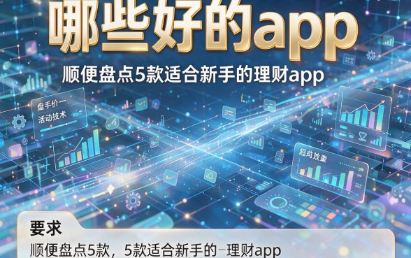 哪些好的app,顺便盘点5款适合新手的理财app
