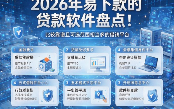 2026年易下款的贷款软件盘点:比较靠谱且可选范围相当多的借钱平台,本文为您全面探讨这五个!