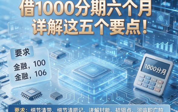 借1000分期六个月详解这五个要点!本文为您全面解析!