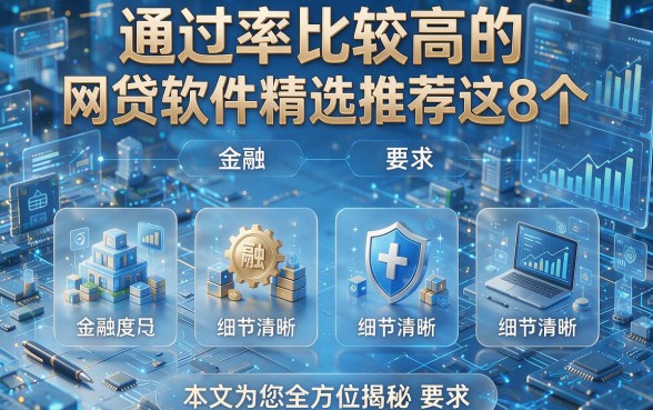 通过率比较高的网贷软件精选推荐这8个,本文为您全方位揭秘!