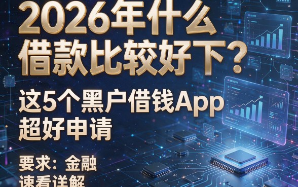 2026年什么借款比较好下？这5个黑户借钱App超好申请，速看详解！